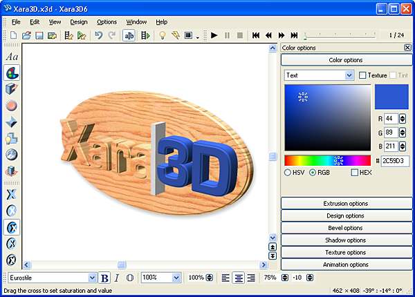 3D Animated Text Program