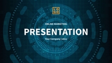 Free presentation  online marketing template