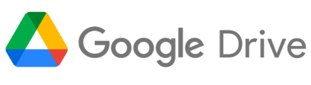 Google Drive text logo grey
