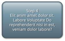 Step 4 Elit anim amet dolor sit.  Labore Voluptate Do reprehenderit nisi in est, veniam dolor labore?