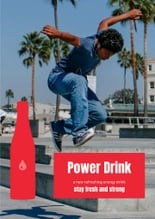 Free booklet  energy drink template