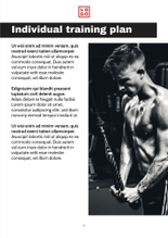 Free booklet  fitness template