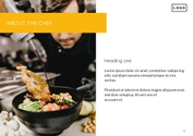 Free booklet  restaurant template