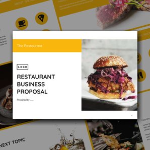 Free booklet  restaurant template