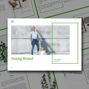 Free booklet  young brand template