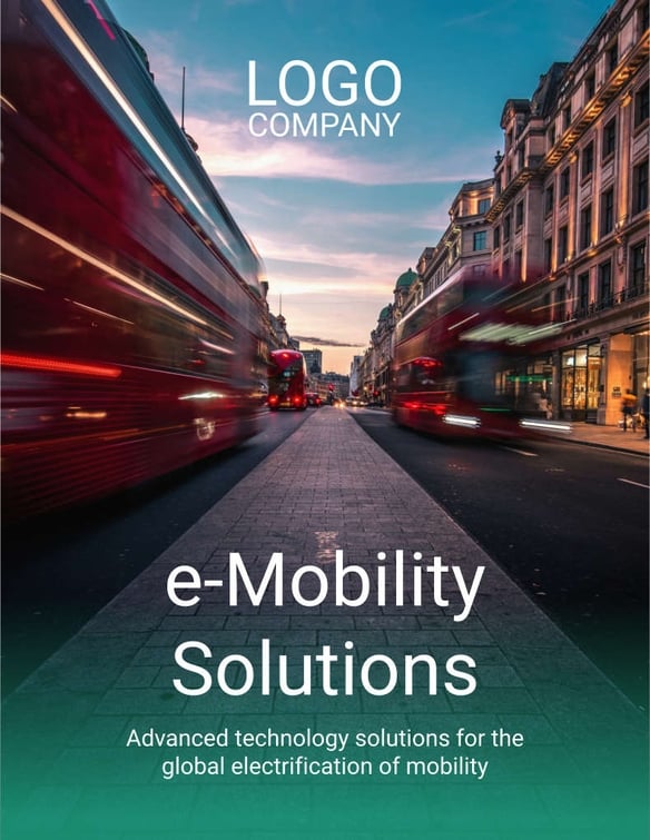 Free brochure – e-mobility template