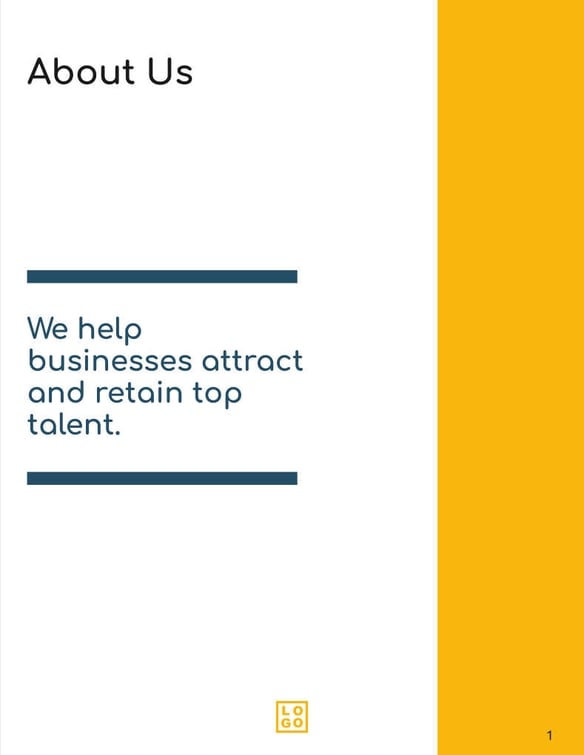 Free brochure – hr trends template