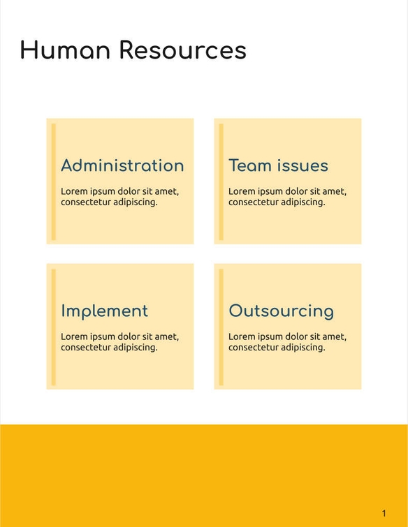 Free brochure – hr trends template