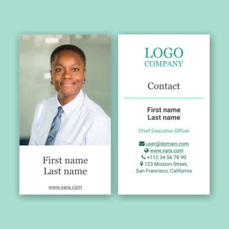 Free business card template