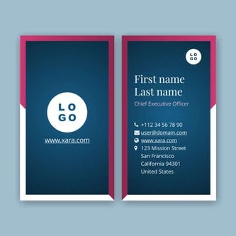 Free business card template