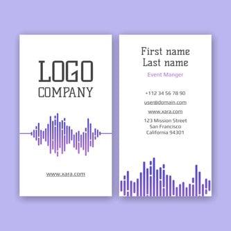 Free business card template