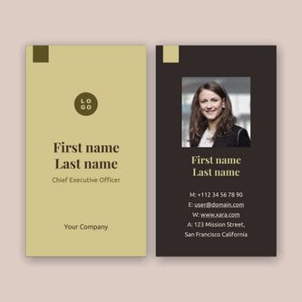 Free business card template