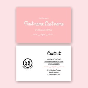 Free business card template