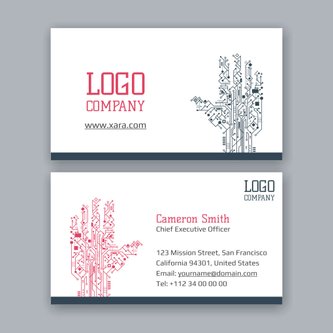 Free business card template