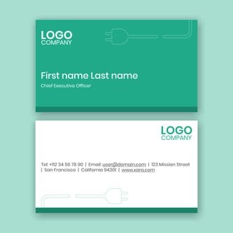 Free business card template