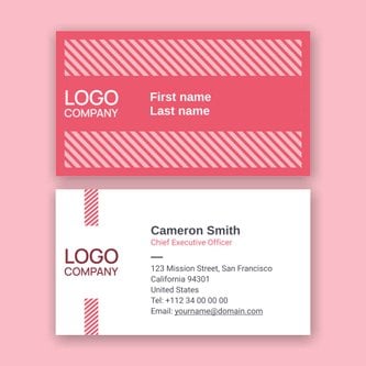 Free business card template