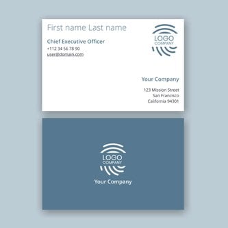 Free business card template