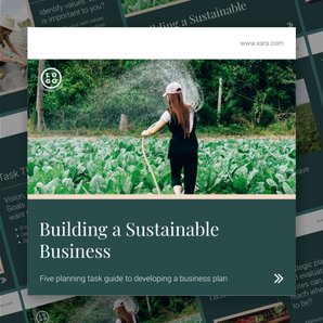 Free carousel sustainable business template