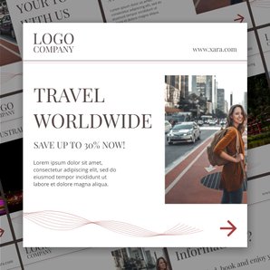 Free carousel travel template