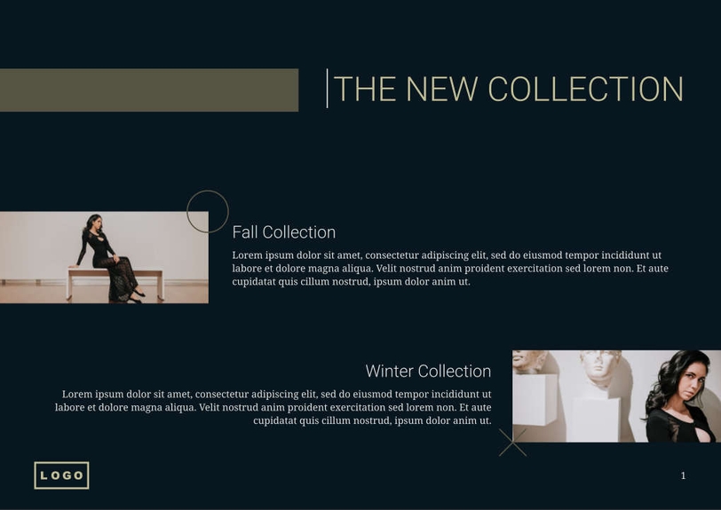 Free catalog  high fashion template