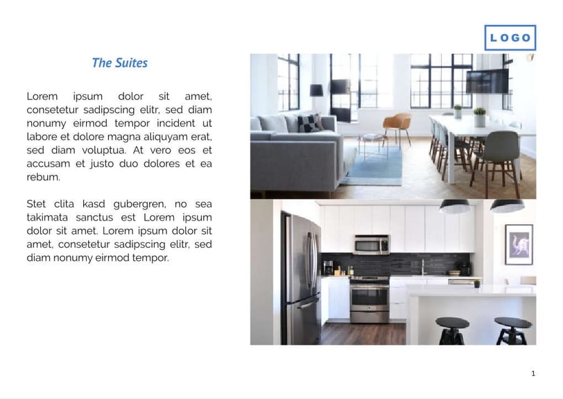 Free catalog  serviced apartments template