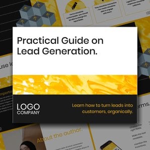 Free e-books  lead generation template