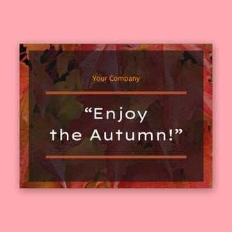 Free e-card template