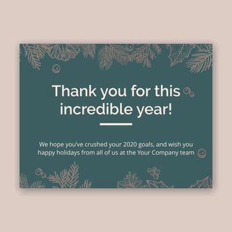 Free e-card template