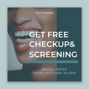 Free instagram template