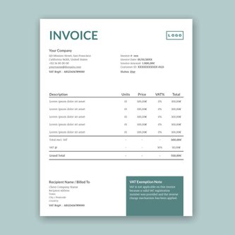 Free invoice template