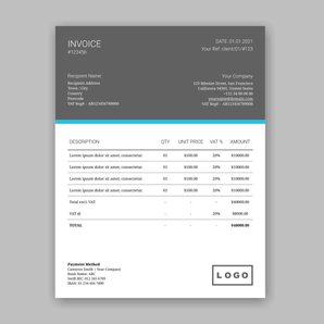 Free invoice template