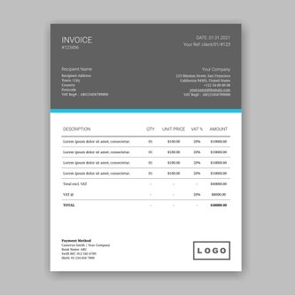 Free invoice template