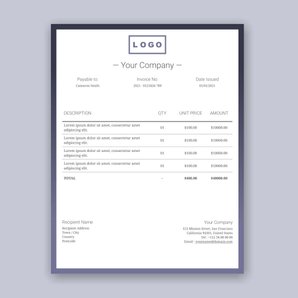 Free invoice template