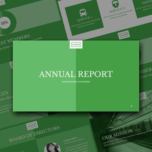 Free presentation annual report template