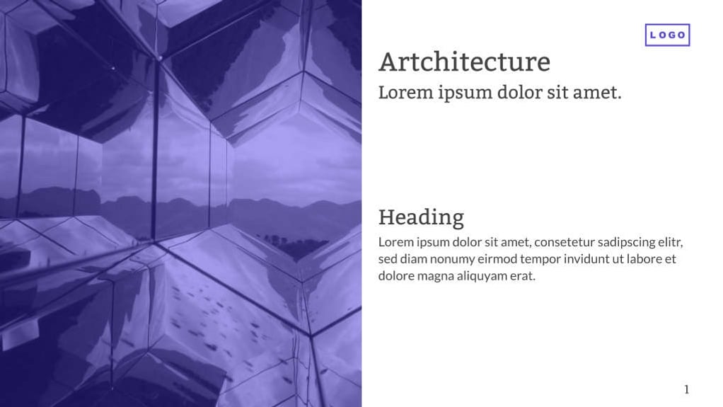 Free presentation  architecture template