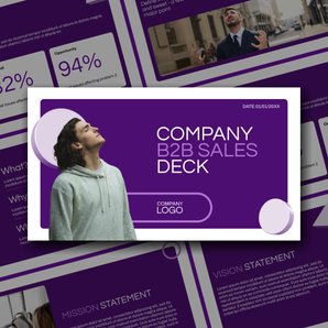 Free presentation b2b sales deck template