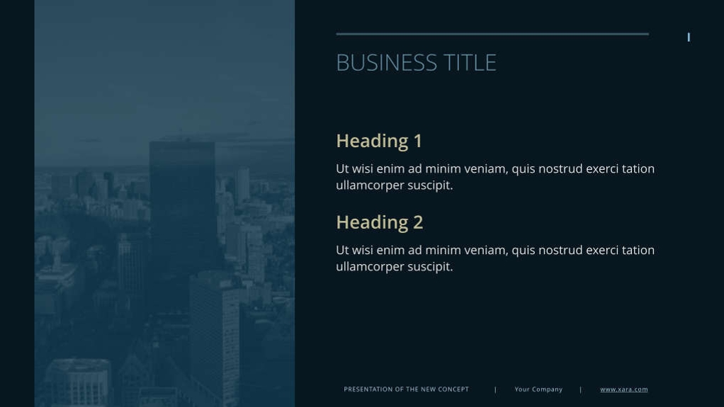 Free presentation  business template