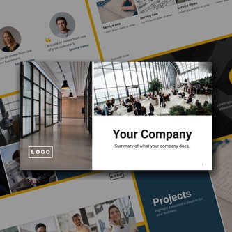 Free presentation   company profile template