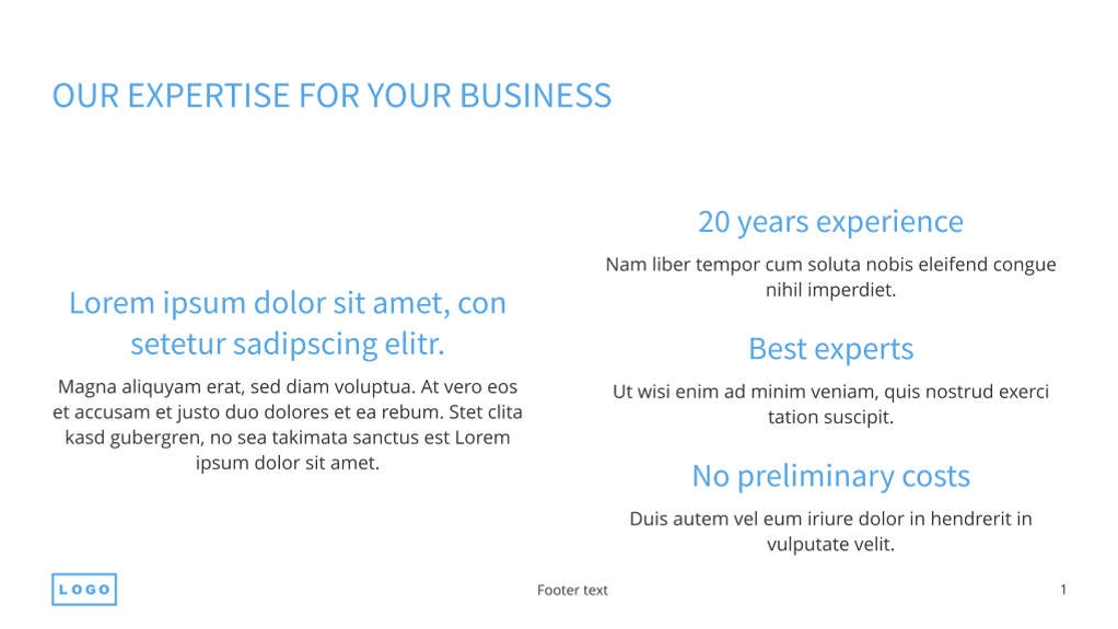 Free presentation  consulting firm template