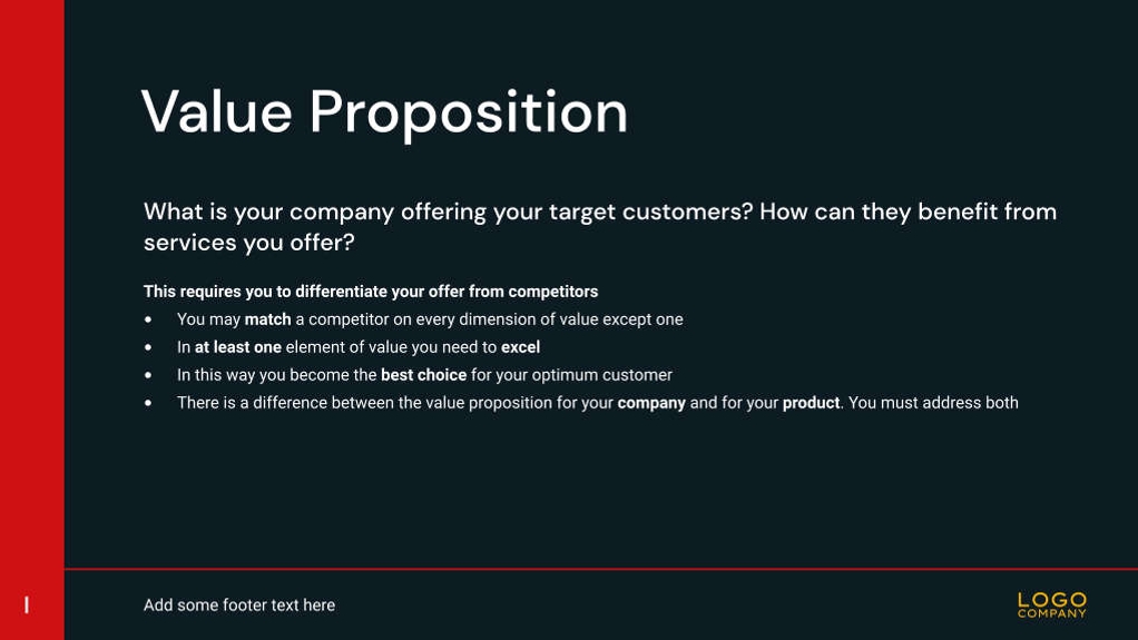 Free presentation   dark sales pitch template