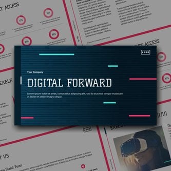 Free presentation   digital business template