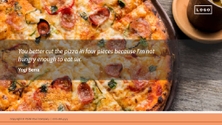 Free presentation  food delivery service template
