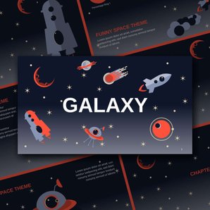 Free presentation  galaxy template