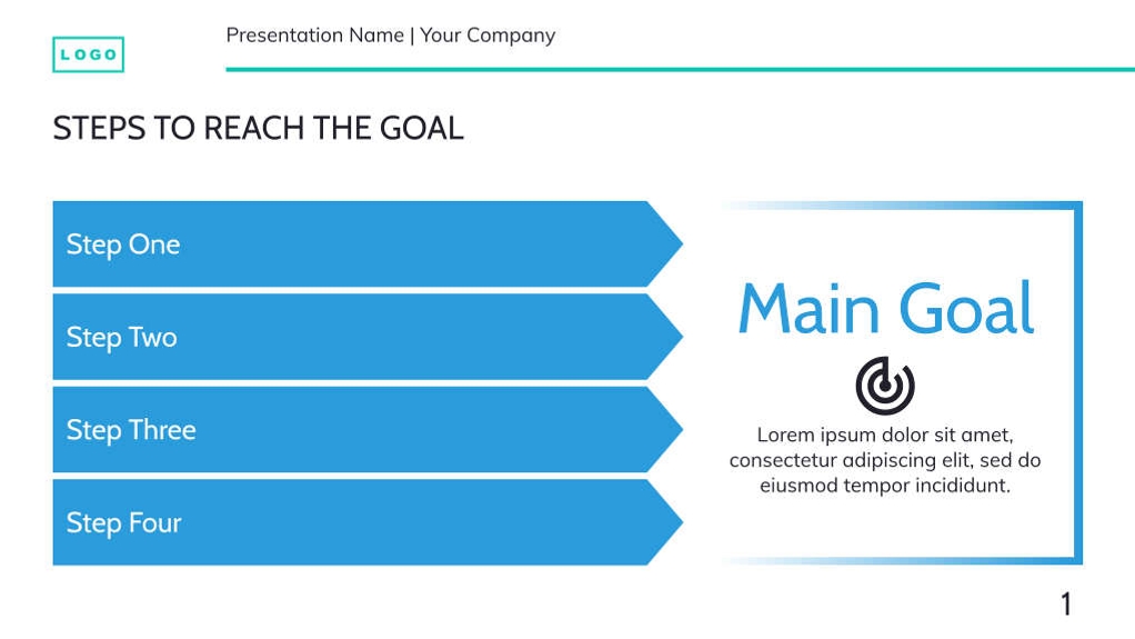 Free presentation  goal setting template