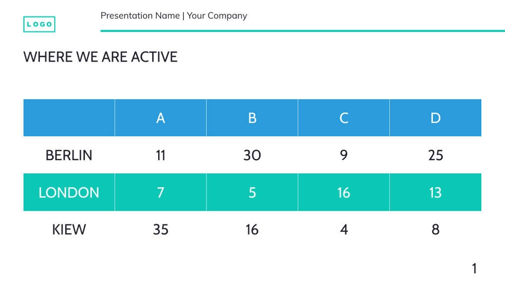 Free presentation  goal setting template