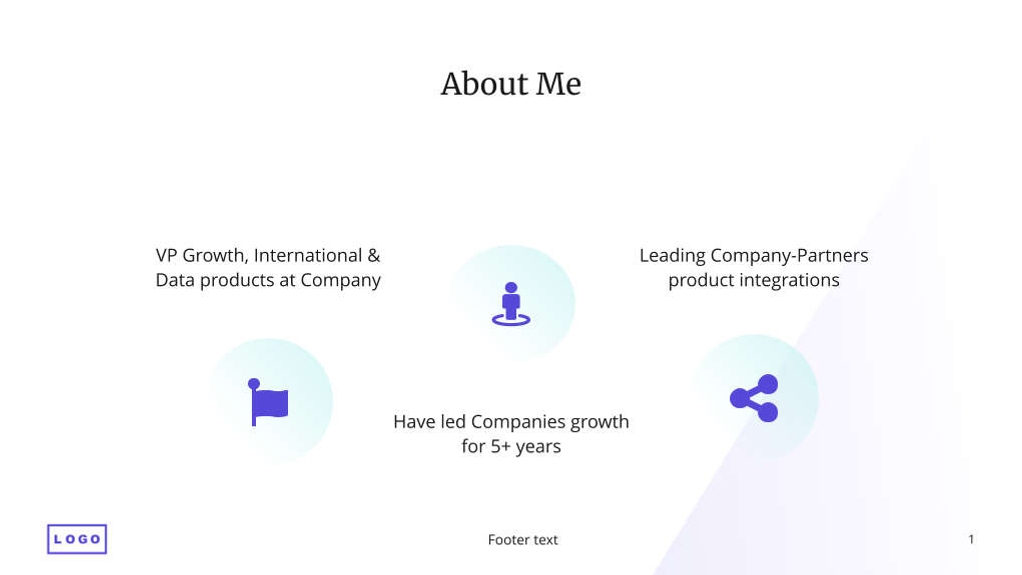 Free presentation  growing company template