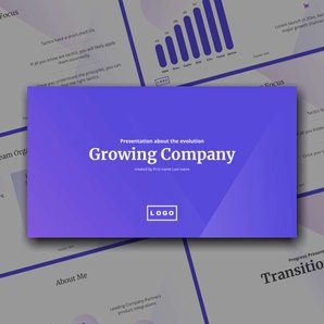 Free presentation growing company template