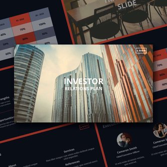 Free presentation  investor relations template