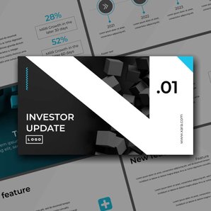 Free presentation   investor update template