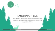 Free presentation  landscape template